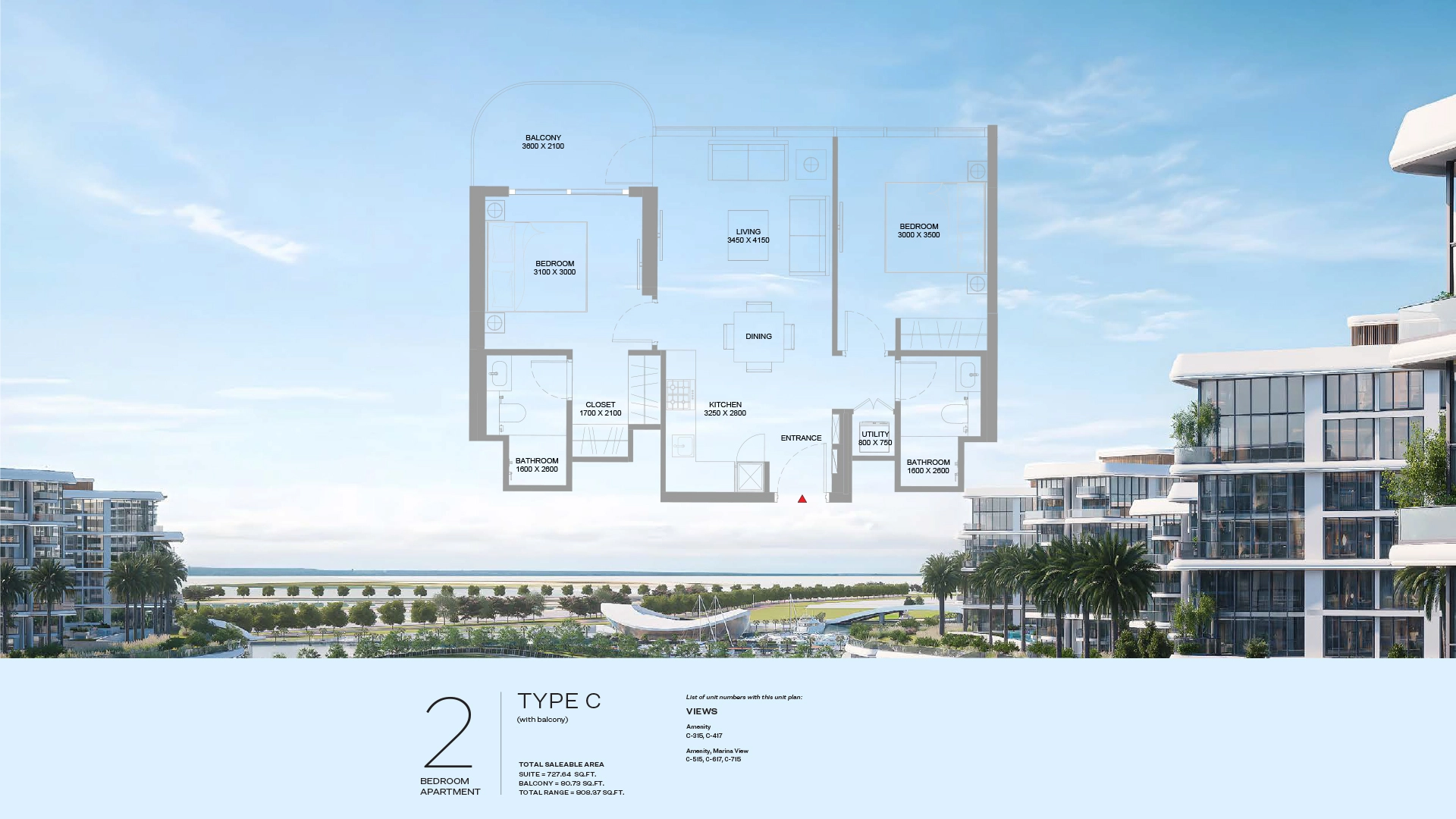 2 BR - Type B
